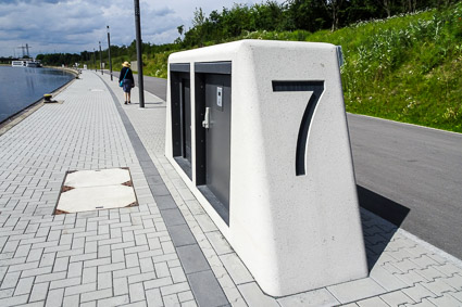 Berth number and water supply in Nuremberg Cruise Port