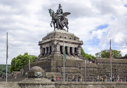 Statue at Deutsches Eck, Koblenz