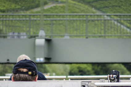 Low bridge on the Moselle from EMERALD STAR