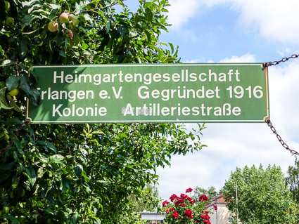 Community garden in Erlangen, Germany