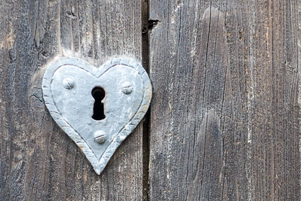 Heart-shaped lock in Nuremberg's city walls