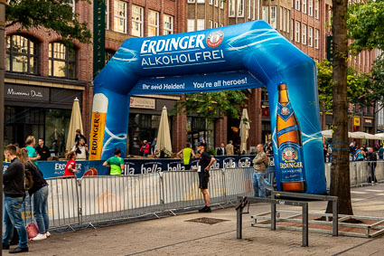 Finish line of Hamburg foot race