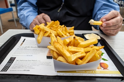 Vlaamse Frites at Jet Set snack bar in Blankenberge, Belgium