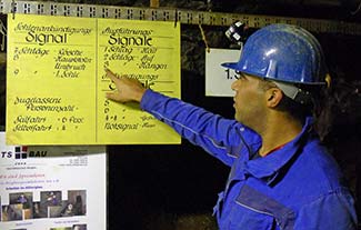 Bergwerk Freiberg mine instructor