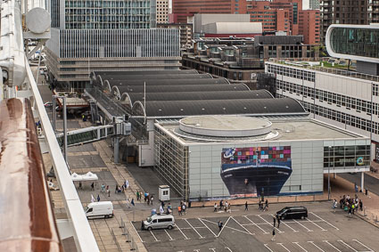 Rotterdam Cruise Terminal from MSC PREZIOSA