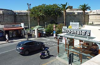 Civitavecchia port entrance