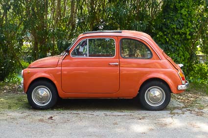 Vintage Fiat on the Lido di Venezia