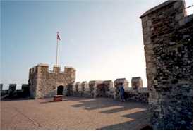 Roof of Henry II's Great Keep at Dover Castle, England