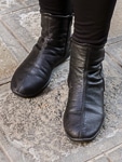 Arcopedico l19 booties on Venice's paving stones