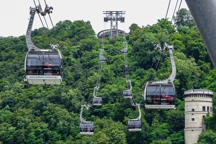 Gondolas on Seilbahn Koblenz