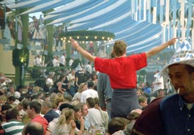 Singing at Oktoberfest Munich