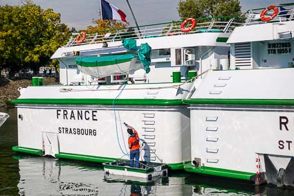 CroisiEurope ships in Port de Grenelle, Paris