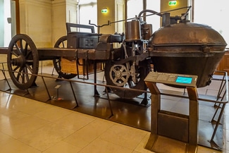 Fardier steam-driven car by Nicolas Joseph Cugnot, 1770