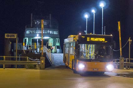 ACTV No. 11 bus at Porto di Malamocco