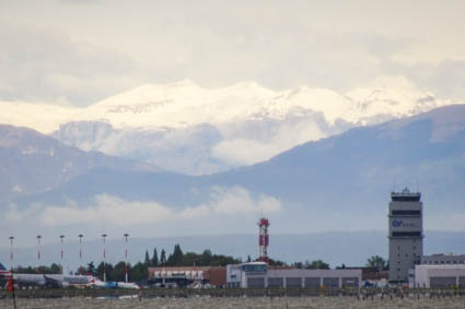 Venice Marco Polo Airport and Italian Alps