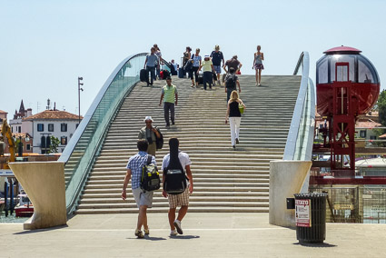 Ponte di Calatrava with derelict gondola lift