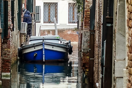 Narrow canal in Venice