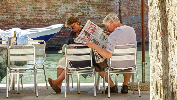 Photo mural in Venice Marco Polo Airport.