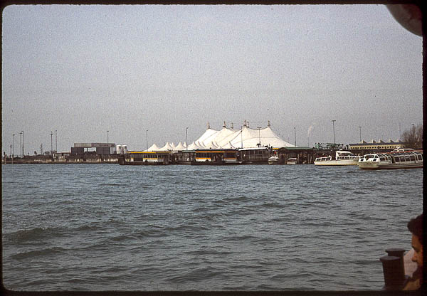 Temporary tent theatre for Gran Teatro La Fenice, Venice, in 1999