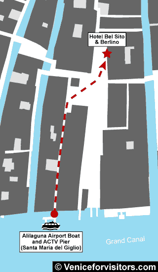 Hotel Bel Sito & Berlino map