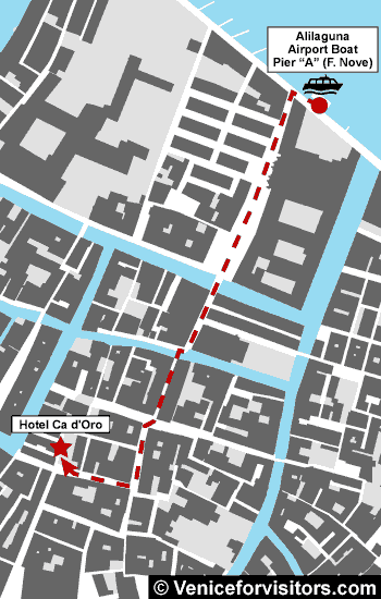 Hotel Ca' d'Oro map directions