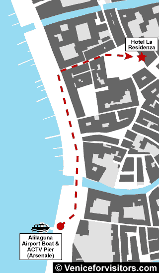 Hotel La Residenza map directions