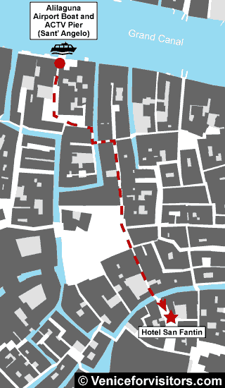 Hotel San Fantin map directions