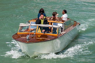 Water taxi in Venice